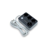 Elektrik uzadıcısı CX-U314, 4 yuvalı, 3 USB, 1.8m